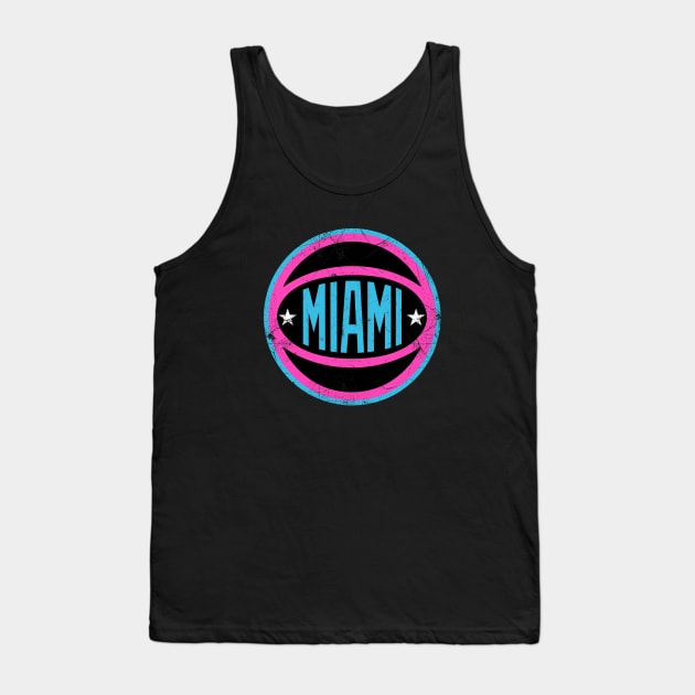 Miami Retro Ball - Nights Tank Top by KFig21